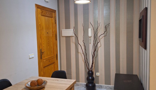 Playamar Retamar, is in first line of beach, urbanization with swimming pool.