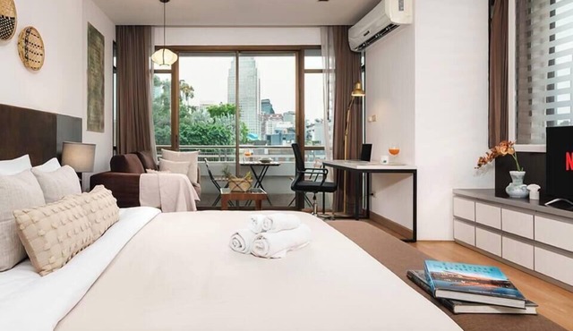 Quiet-NearTerminal21 Malls/BTSNana/SkylineView/Gym in Khlong Toei