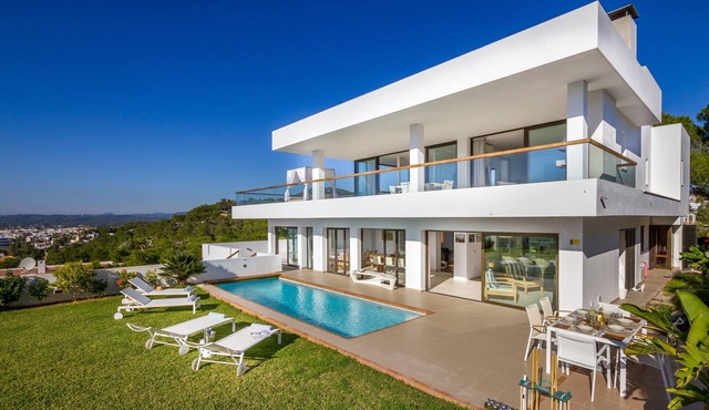 Stunning Villa Close To Ibiza Town with Panoramic Sea and Sunset views