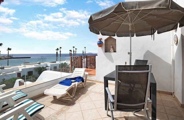 Apartment "Puerto Chico 8" with Sea View, Shared Pool, Terrace & Wi-Fi
