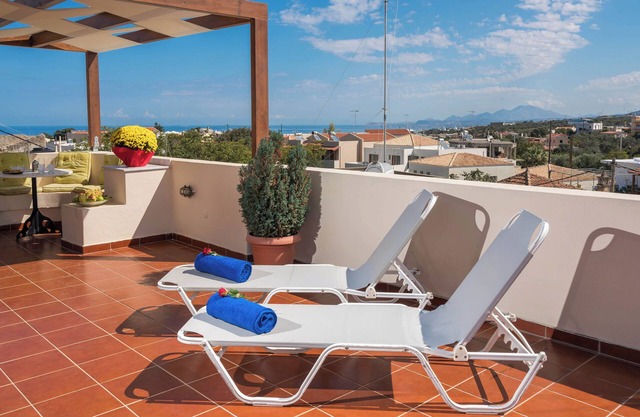Calergi Residence 7 -Stylsh studio-Amazing View Terrace- Pool - MONTHLY OFFERS