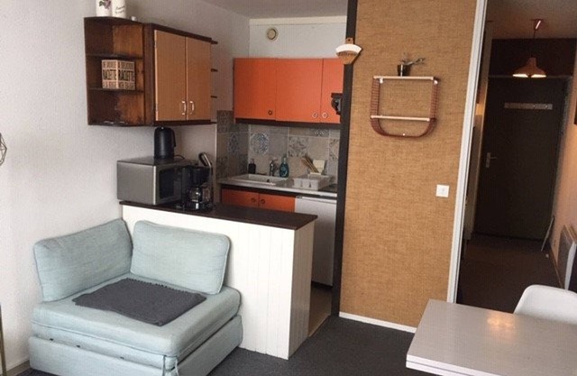 Comfortable studio for 4 with elevator and balcony in Arette in Arette