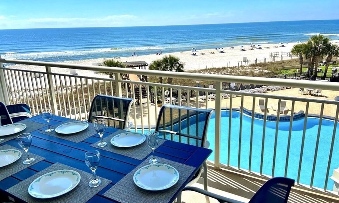 Ono Island Condo | 20%Off!9/22-25 Palacio 203BeachFront!BestView&Amenities!2Pools!HotTub,Pickleball