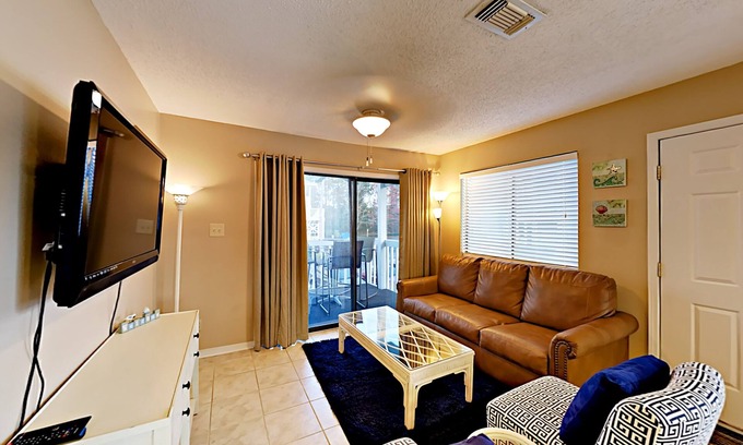 Orange Beach Condo | Bay-View Villa with Furnished Balcony | Extended Stay Specials
