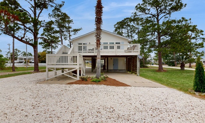 Cotton Bayou House | Dog-friendly bay-view home w/central AC - snowbirds welcome