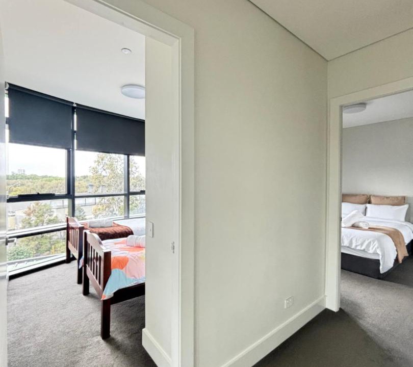 Sydney Olympic Park Apartment | Floor-to-Ceiling Park View Oasis at Olympic Park Free Parking Sleeps 5