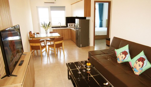 Deluxe Penthouse, 2 Bedrooms, Kitchen, Beach View
