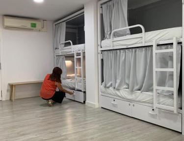 Single Bed in 18 Male Dormitory Room