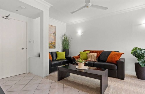 Cairns North Apartment | Top-Floor Couples Retreat at The Lakes Cairns Resort with Balcony, Pools and Secure Parking