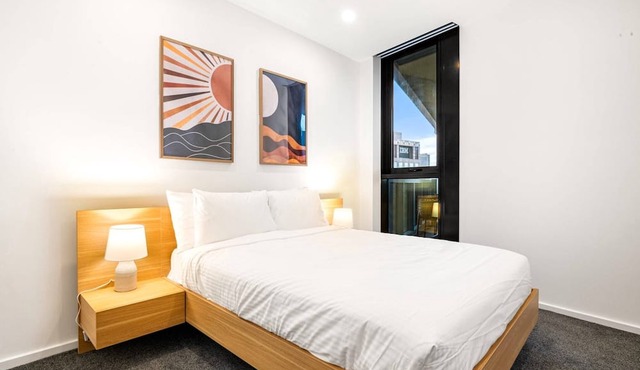 Modern City Views Escape with Gym Access