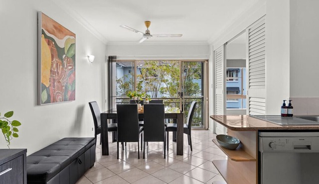 Top-Floor Couples Retreat at The Lakes Cairns Resort with Balcony, Pools and Secure Parking