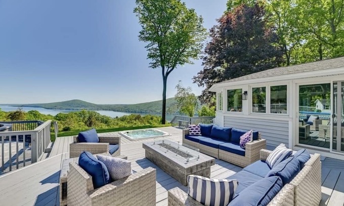 Naples House | Happy home vacation rental w/Hot tub and heated pool -Naples, NY
